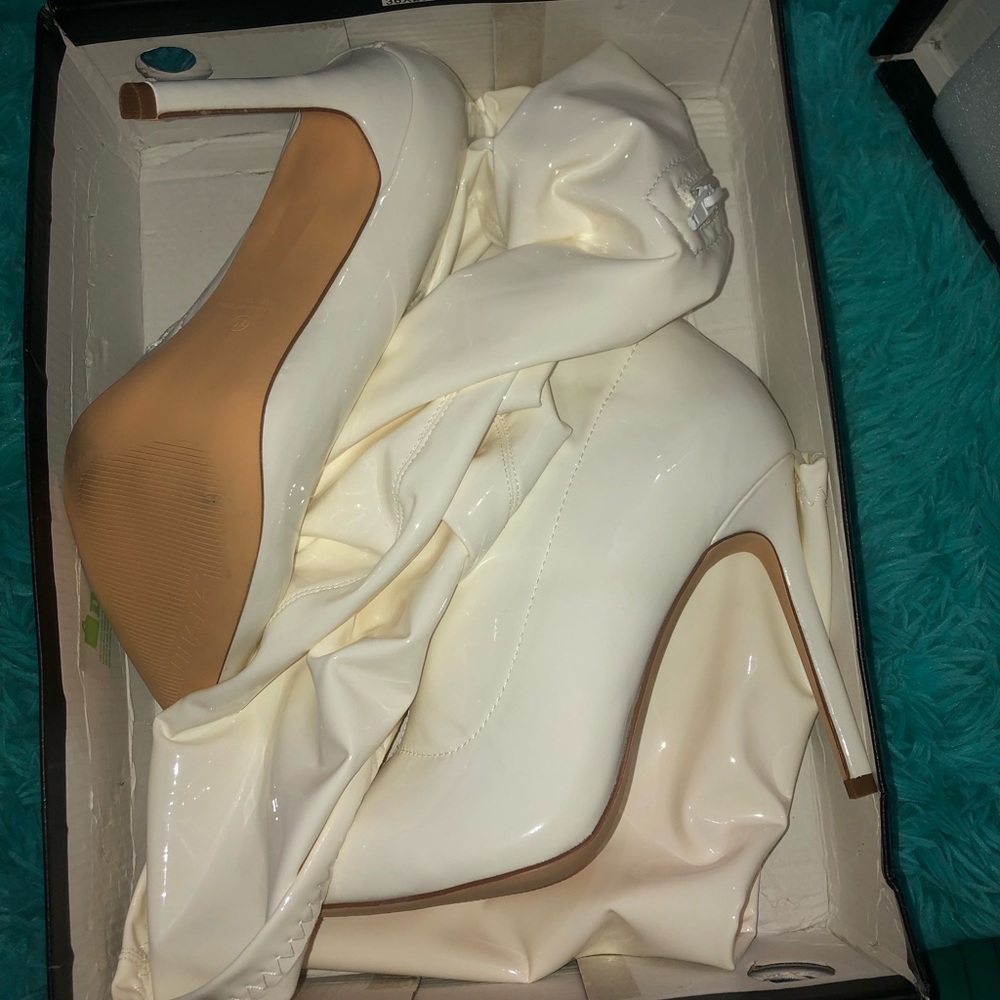 Elegant White Heels